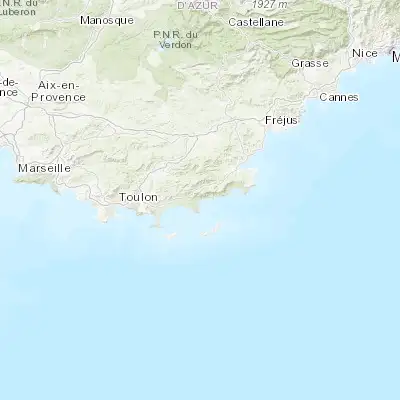 Map showing location of Le Lavandou (43.137000, 6.366000)