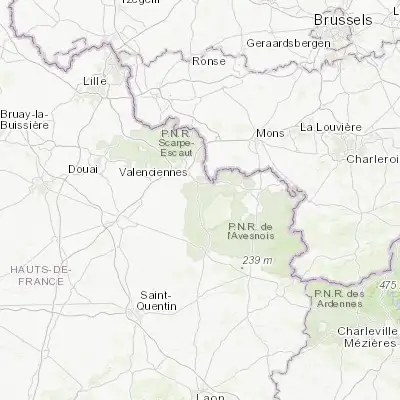 Map showing location of Le Quesnoy (50.247970, 3.636560)