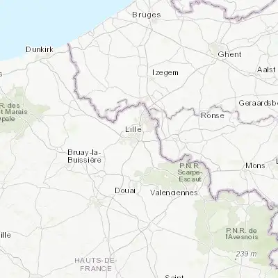 Map showing location of Lezennes (50.615530, 3.113540)