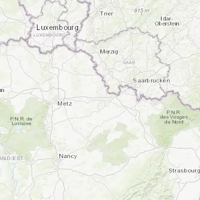 Map showing location of Longeville-lès-Saint-Avold (49.116890, 6.643270)