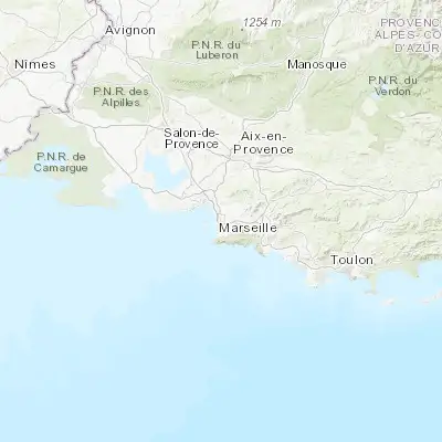 Map showing location of Marseille (43.296950, 5.381070)