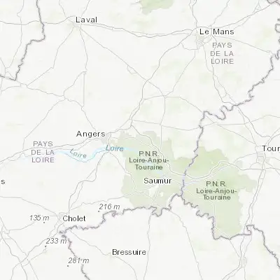 Map showing location of Mazé (47.456100, -0.273180)