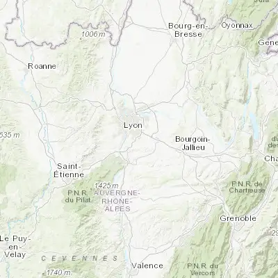 Map showing location of Mions (45.663020, 4.952920)