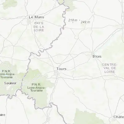 Map showing location of Monnaie (47.501620, 0.788720)