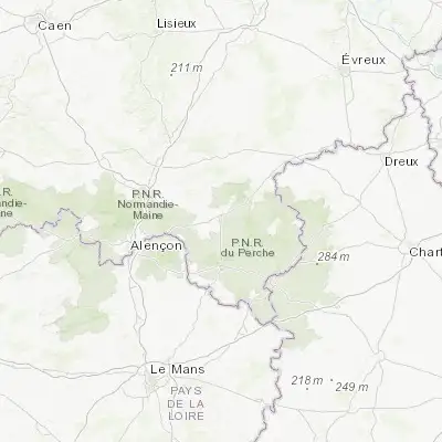 Map showing location of Mortagne-au-Perche (48.520180, 0.547340)