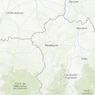 Map showing location of Néris-les-Bains (46.286880, 2.658690)