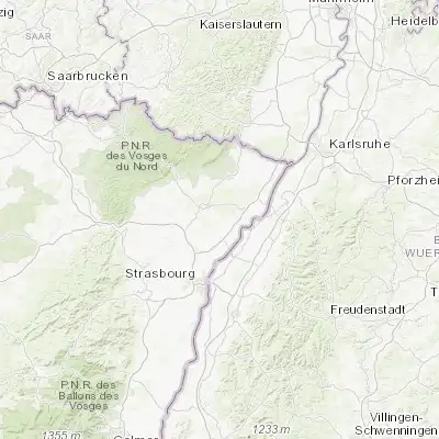 Map showing location of Oberhoffen-sur-Moder (48.783660, 7.863470)