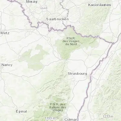 Map showing location of Phalsbourg (48.767710, 7.258200)