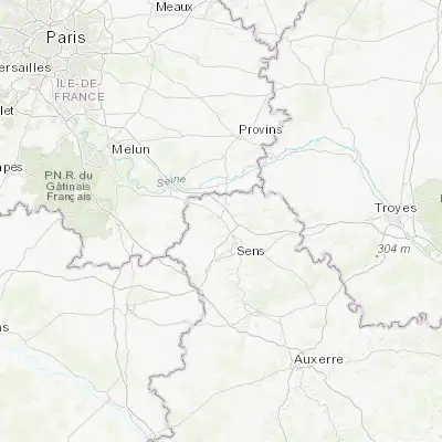 Map showing location of Pont-sur-Yonne (48.282970, 3.201980)