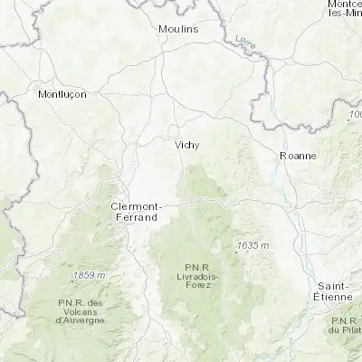 Map showing location of Puy-Guillaume (45.960360, 3.474050)