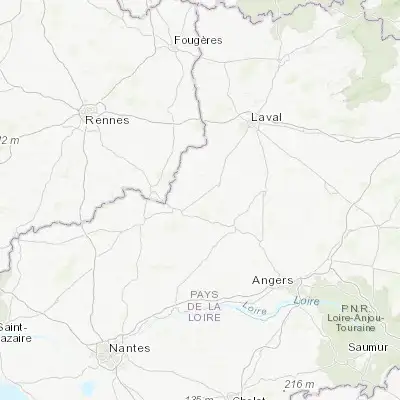 Map showing location of Renazé (47.792990, -1.057090)