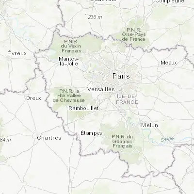 Map showing location of Saclay (48.732600, 2.169230)