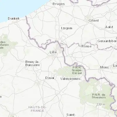 Map showing location of Sainghin-en-Mélantois (50.588360, 3.166190)