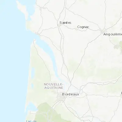 Map showing location of Saint-Ciers-sur-Gironde (45.290970, -0.610750)