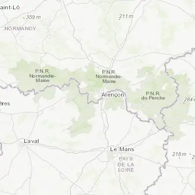 Map showing location of Saint-Germain-du-Corbéis (48.422150, 0.061930)