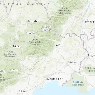 Map showing location of Saint-Jean-du-Gard (44.105050, 3.885840)