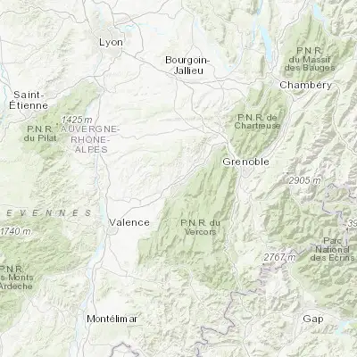 Map showing location of Saint-Marcellin (45.149140, 5.316730)