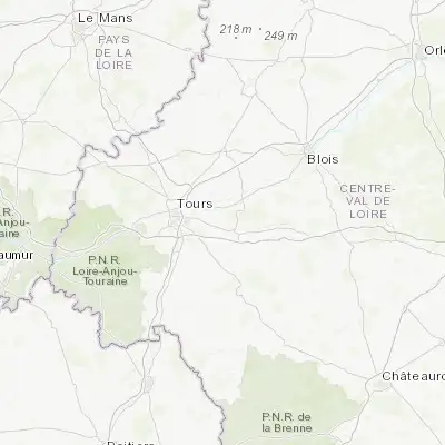 Map showing location of Saint-Martin-le-Beau (47.355660, 0.909530)