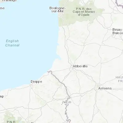 Map showing location of Saint-Valery-sur-Somme (50.183330, 1.633330)