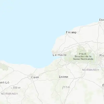 Map showing location of Sainte-Adresse (49.508900, 0.084460)