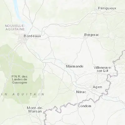 Map showing location of Sainte-Bazeille (44.530510, 0.093880)