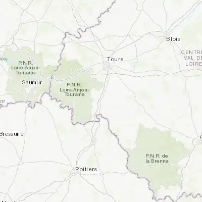 Map showing location of Sainte-Maure-de-Touraine (47.111300, 0.622360)