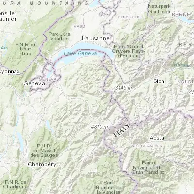 Map showing location of Samoëns (46.082820, 6.726470)