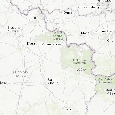 Map showing location of Solesmes (50.184680, 3.497990)