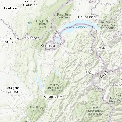 Map showing location of Thorens-Glières (45.995100, 6.245570)