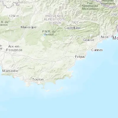 Map showing location of Vidauban (43.427210, 6.431850)