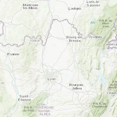 Map showing location of Villars-les-Dombes (46.002080, 5.032480)