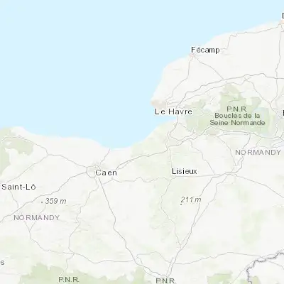 Map showing location of Villers-sur-Mer (49.322640, 0.000270)