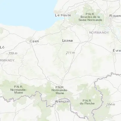 Map showing location of Vimoutiers (48.927720, 0.198350)