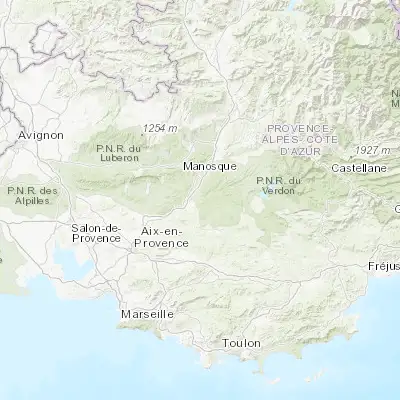 Map showing location of Vinon-sur-Verdon (43.724840, 5.811680)