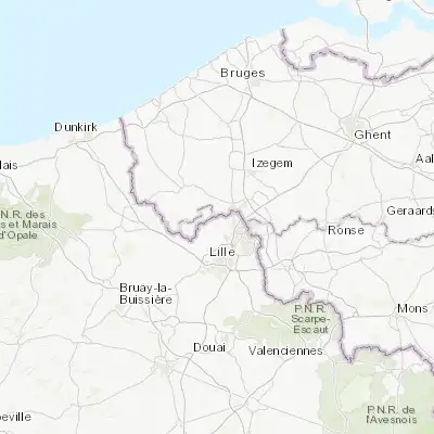 Map showing location of Wervicq-Sud (50.774500, 3.042070)