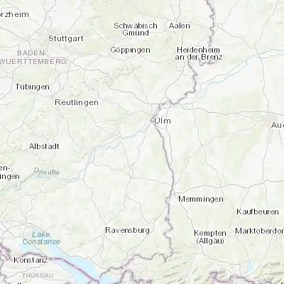 Map showing location of Achstetten (48.258860, 9.897480)