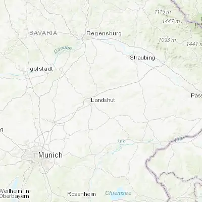 Map showing location of Adlkofen (48.550000, 12.266670)