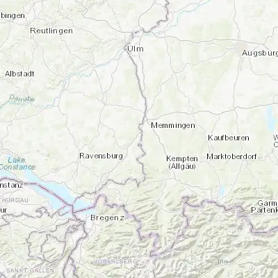 Map showing location of Aichstetten (47.892950, 10.078370)