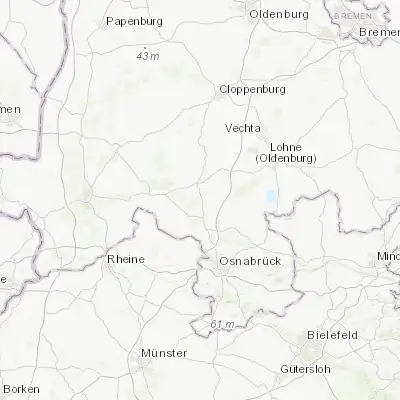 Map showing location of Alfhausen (52.500000, 7.950000)