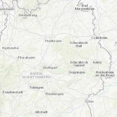 Map showing location of Allmersbach im Tal (48.906590, 9.468150)