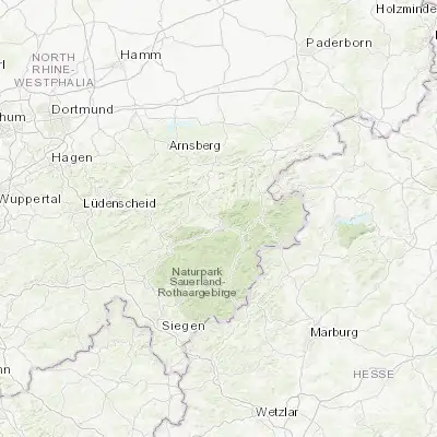 Map showing location of Bad Fredeburg (51.189300, 8.309780)