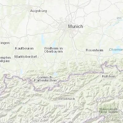 Map showing location of Bad Heilbrunn (47.746710, 11.459340)