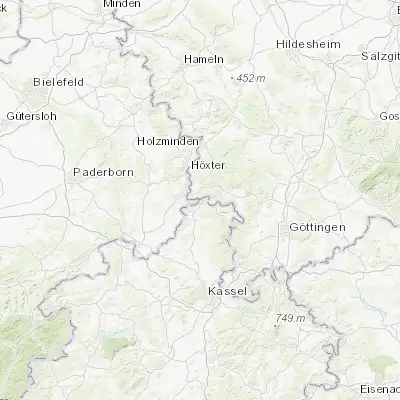 Map showing location of Bad Karlshafen (51.642630, 9.454770)