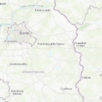 Map showing location of Bad Saarow (52.283330, 14.066670)