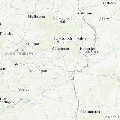 Map showing location of Bad Überkingen (48.599910, 9.795860)