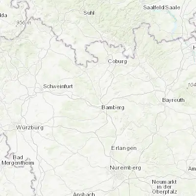 Map showing location of Baunach (49.985920, 10.851790)