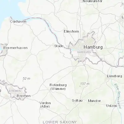 Map showing location of Beckdorf (53.416670, 9.616670)