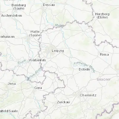 Map showing location of Belgershain (51.233330, 12.550000)