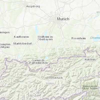 Map showing location of Benediktbeuern (47.706240, 11.415220)