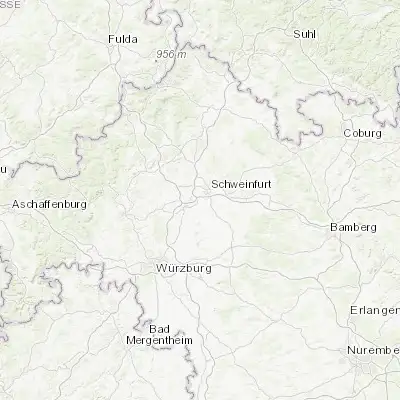 Map showing location of Bergrheinfeld (50.010280, 10.180890)